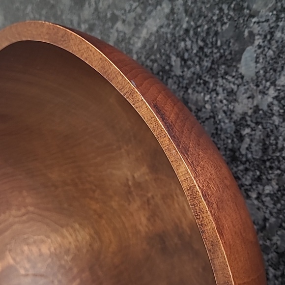 Vintage Canadian Birchwood Wooden Bowl - Picture 4 of 11